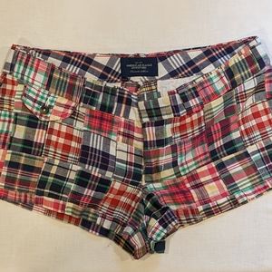 American Eagle Outfitters Plaid Preppy Madras " favorite shorts" size 6